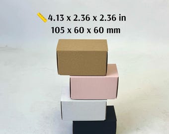 Kraft, White, Black, Pink Mailing Boxes - Small Business Packaging, Set of 50