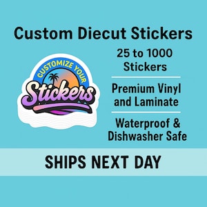 Custom Vinyl Stickers: Waterproof Die Cut Logo Stickers