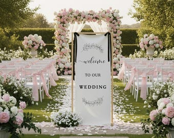 "Hochzeits-Willkommensschild ""Willkommen bei Hochzeiten"""