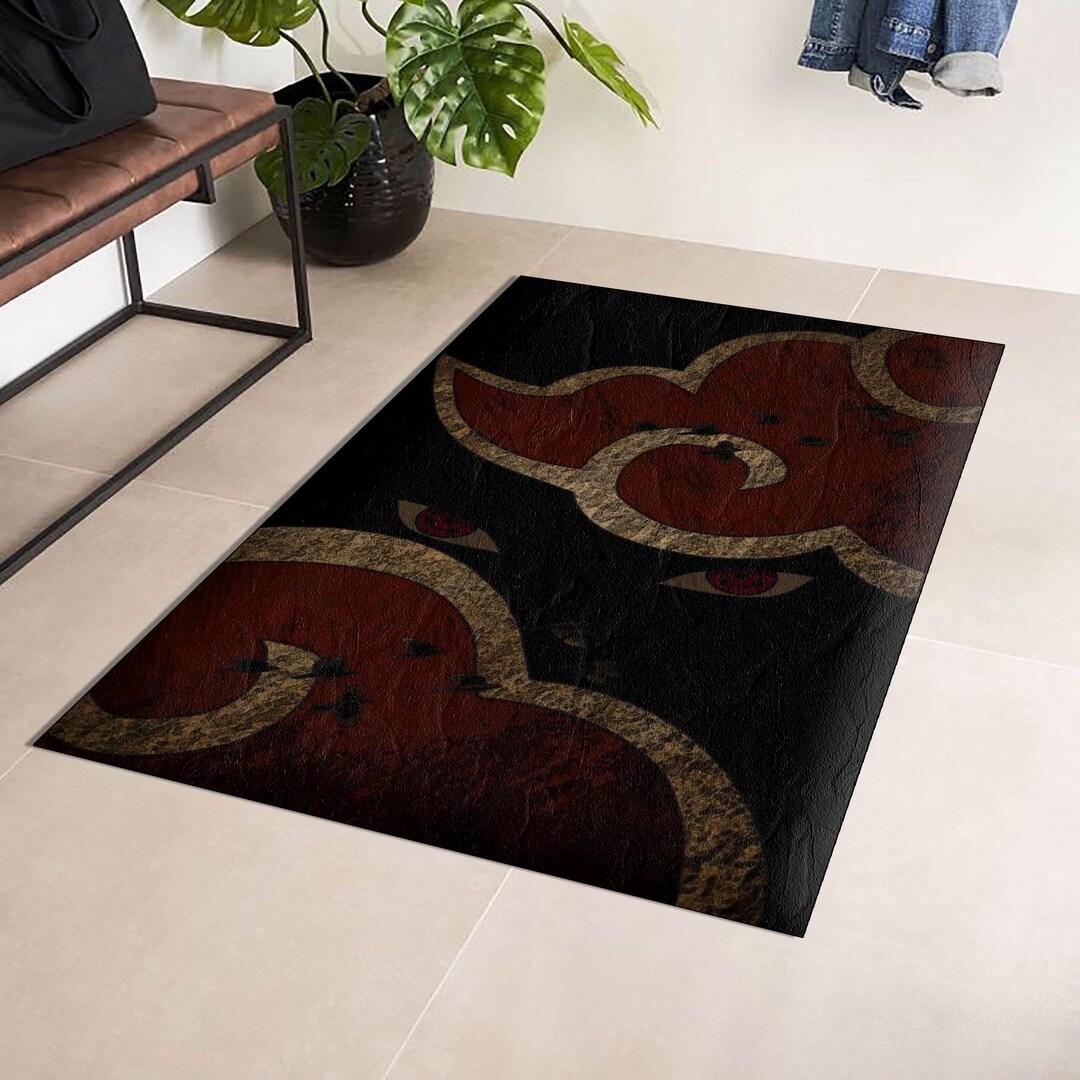 Anime Rug, Manga Rug, Red Eye Anime-inspired Rug, Manga Panel Carpet ...