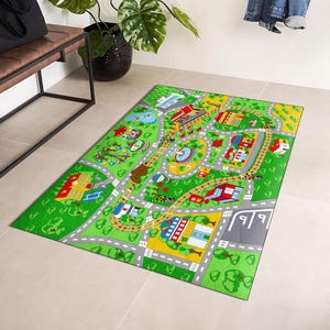 Road rug, car rug, traffic rug, car racing rug, race track rug, play mat, racetrack rug, nursery decor, play room rugi kids rug