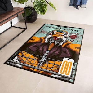 Pilot Fan Art Decorative Rug, Anime rug, Anime carpet, Anime art rug, anime area rug, japanese rug, modern rug, kids rug, teen room rug