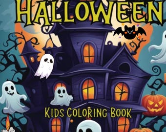 Halloween Coloring Book PDF – 32 Spooky Cute Pages for Kids & Adults | Printable Instant Download