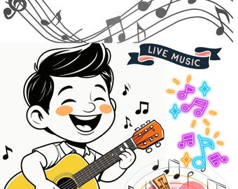 Let's Make Music! Coloring Pages for Kids, Cute Musician & Instrument Art, Printable PDF, Fun Educational Activity for Toddlers