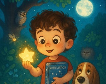 Leo e la Mappa Stellare: Un'Avventura Notturna nel Giardino Incantato - Libro per Bambini 4-6 Anni