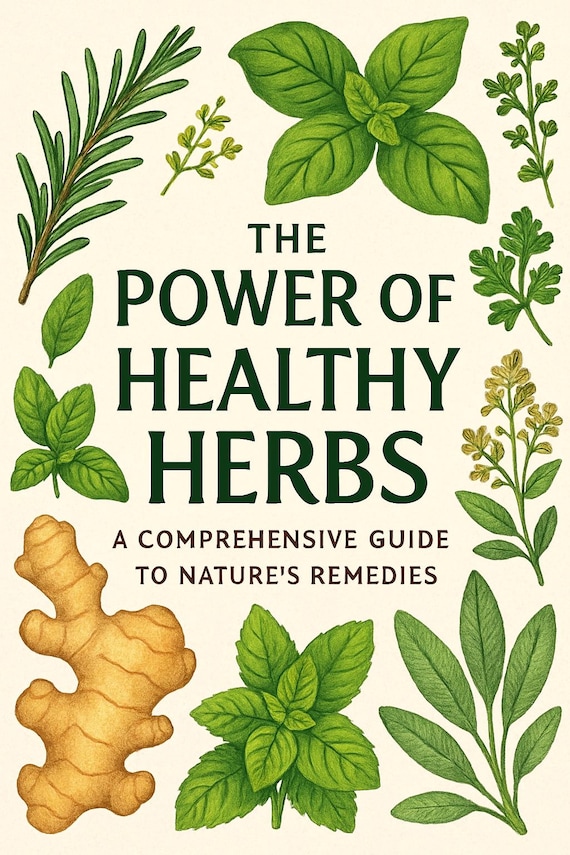 Healthy Herbs and Their Benefits - Complete Digital Guide to Natural Wellness | Herbal Medicine E-book | Instant Download PDF