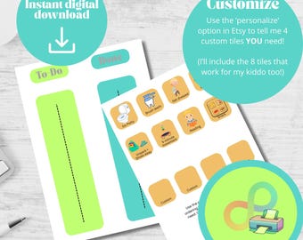 Visual Task List for Children | Autism & ADHD Routine Chart (Digital Download)