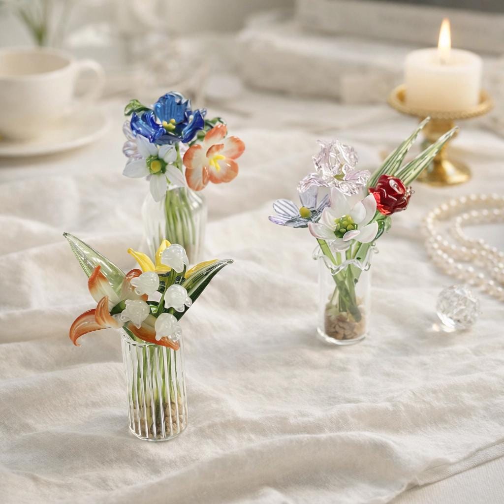 Art Deco Glass Vase - Etsy