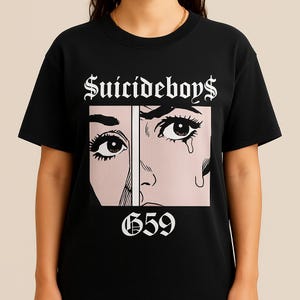 Suicideboys Crying Girl G59 T-Shirt Rap Merch Hip Hop Streetwear Graphic Tee Comic Pop Art