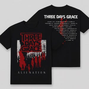 Three Days Grace グラフィックTシャツ ブラック Men's Three Days Grace Band X Logo Black T Shirt : Amazon.ca