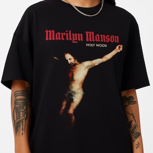 Marilyn Manson Holy Wood Shirt Band Tee Gothic Industrial Metal Shock Rock T Shirt Alternative Band Merch Vintage Graphic Tee