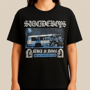 SUICIDEBOYS Stuck In Arson T-Shirt Rap Hip Hop Streetwear Graphic Tee Vintage Grunge Inspired