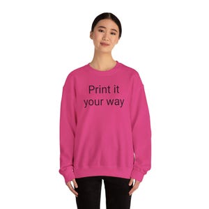 Sudadera de cuello redondo personalizable / Imprímela a tu manera, ropa personalizada, regalo para él o para ella, ropa informal acogedora, regalo de cumpleaños, [...]