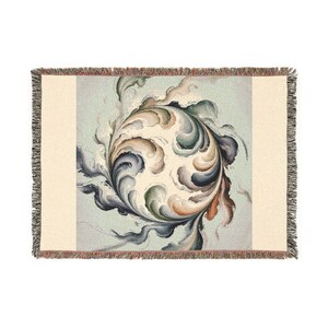 Artistic Woven Blanket - Cozy Home Decor, Gift for Art Lovers, Bohemian Throw, Unique Blanket for Weddings, Living Room Accent