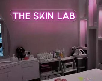 The Skin LAB Neon Sign,Beauty Room LED Neon Light,Skincare Salon Decor,Spa Studio Decor,Business Sign,Skincare Facial Room Wall Decor