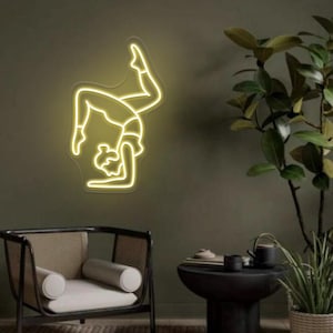 Yoga Decoration Figure,Girl Yoga Neon Sign,Yoga Gift for Girlfriend,Yoga LED Light,Yoga Lover Gift,Pilates Studio Decor,Yoga Club Neon Sign