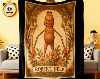 Marcus The Worm Funny Meme Throw Blanket, There's Been