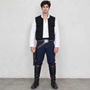 COSTUME DI HAN SOLO - Una Nuova Speranza - Replica di alta qualità - Giacca, camicia e pantaloni - Cosplay di Star Wars fatto a mano