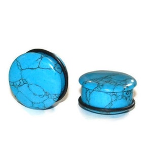 Türkis Plugs - 6g, 4g, 2g, 0g, 7/16&quot;, 1/2&quot;, 9/16&quot;, 5/8&quot;, 3/4&quot;, 7/8, 1&quot;