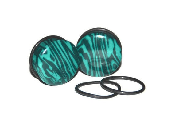 Stone Plugs Malachite Single Flare Plugs Green Plugs Plug Earrings 8g 6g 4g 2g 0g 00g 7 16 1 2 9 16 5 8 3 4 7 8 1 Etsy