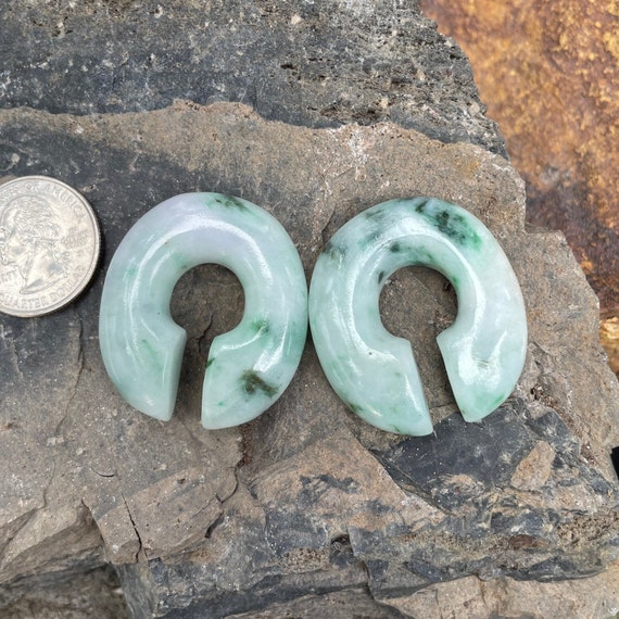 1/2" (13mm) One of a Kind Jadeite Donuts - image 5