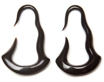 Elegant Horn Earrings 12ga (1mm), 10ga (2mm), 8ga (3mm), 6ga (4mm), 4g (5mm)