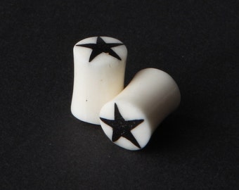 Bone Plugs | Star Plugs | 6ga Plugs | 2ga Plugs | Plug Gauges | Ear Gauges | Plugs | Plugs and Tunnels | 4mm Plugs | 5mm Plugs