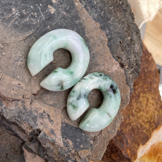 1/2" (13mm) One of a Kind Jadeite Donuts - image 2