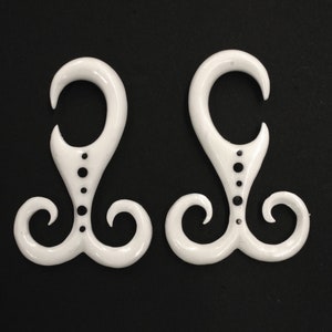 Bone Gauged Earrings 10g (2.5mm), 8g (3mm), 6g (4mm), 4g (5mm), 2g (6mm)