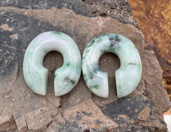 1/2" (13mm) One of a Kind Jadeite Donuts - image 1