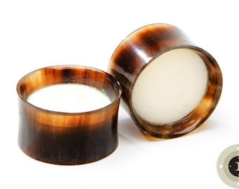 Horn Eyelets with Bone Cap Inlay - ON SALE  7/16", 1/2", 9/16", 5/8", 11/16", 3/4", 7/8", 1", 1 1/8"