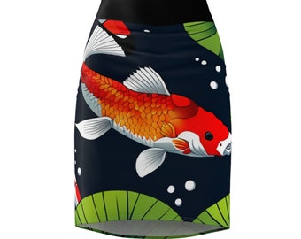 Koi Fish Women's Pencil Skirt (AOP)