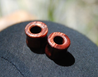 Red Tigers Eye Tunnels - 2g, 0g, 00g, 7/16", 1/2", 9/16", 5/8", 3/4", 7/8", 1"