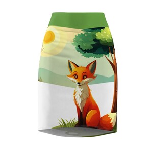 Friendly Fox Women&#39;s Pencil Skirt (AOP)