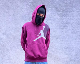 Sudadera Air Jordan color burdeos para hombre, talla M oversize - L