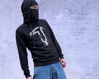 Sudadera con capucha Trussardi Jeans de algodón negro para hombre, tallas S-M