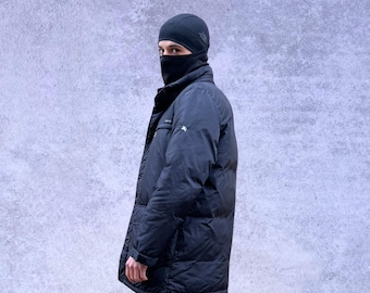 Chaqueta larga de plumón de ganso Burberry Black Label para hombre, talla M