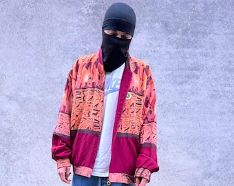 Chaqueta deportiva Lotus vintage, diseño egipcio, para hombre, talla L