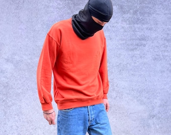 Sudadera naranja vintage de Gian Marco Venturi - Jersey de algodón italiano de los años 90, para hombre (talla M)