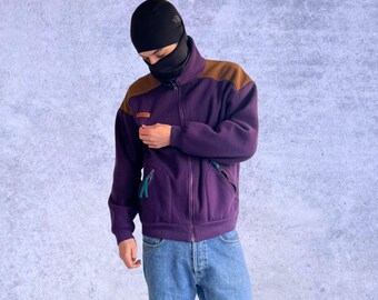 Chaqueta polar Columbia Bugaboo vintage de 1994, color morado verdadero, para hombre, talla M.