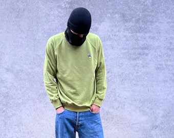 Sudadera verde de algodón Maison Kitsune para hombre, talla M