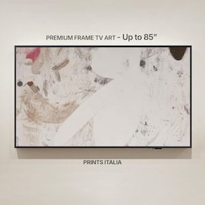 Samsung Frame Tv Artwork | Modern Wabi Sabi Japandi Art | Beige White Black Textured Abstract Art Digital Art For Smart Frame Tv 4K download
