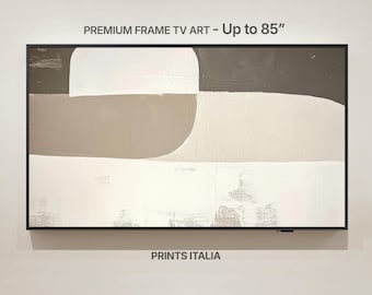 Beige Abstract Art for Samsung Frame TV | Neutral Modern 4K (Digital Download)