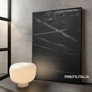 Minimalist Black Textured Abstract Wall Art Print – Modern Home Decor, Monochrome Contemporary Painting, Large Printable Art, Industrial art