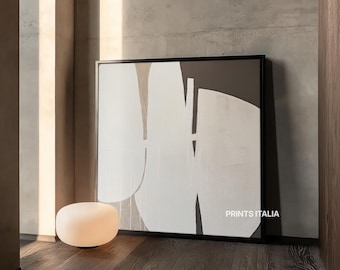 Minimalist Abstract Art Print, Textured Neutral Wall Decor (Digital Download)