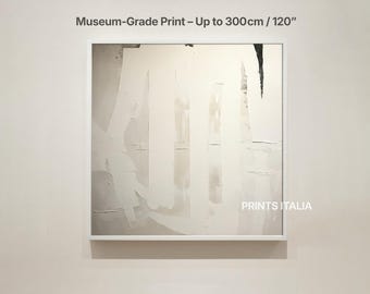 Minimalist Beige Abstract Art Print, Neutral Wall Decor (Digital Download)