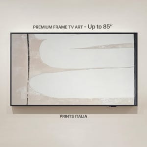 Samsung Frame TV Beige Japandi Art – Modern Boho Abstract Frame TV Art Digital Download Scandinavian Neutral Wall Art - Organic Zen Decor