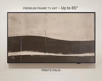 Earth Tone Abstract Art | Samsung Frame TV, Japandi Style (Digital Download)