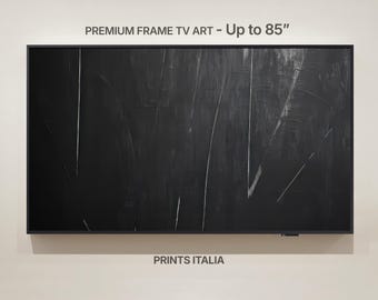 Minimalist Black Abstract Art for Samsung Frame TV (Digital Download)