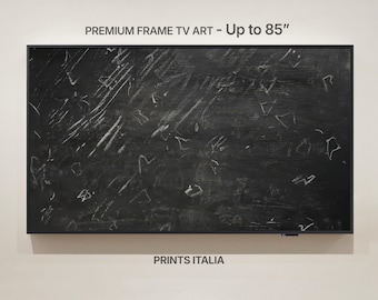 Black Abstract Frame TV Art | Modern Minimalist Decor (Digital Download)